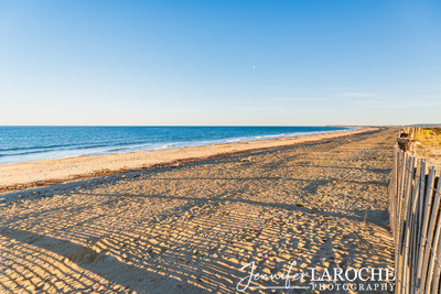 Empty Duxbury Beach in Winter