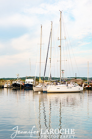 white sailboat photo print Menemsha