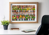 Colorful Rustic Wildflower Wall Art