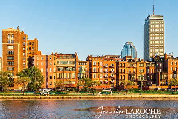 Back Bay Boston Cityscape – Brownstone Street Photography Print – Urban Wall Art Decor