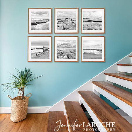Cape Cod Beach House Stairway Artwork