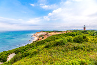 Aquinnah Clay Cliffs and Lighthouse Landscape