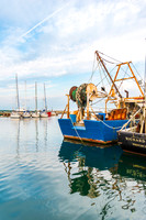 New England Harbor Scene