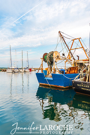 New England Harbor Scene