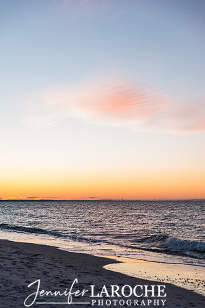 vertical ocean sunset photo