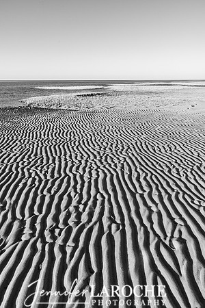 Minimalist Art Beach Sand Ripples