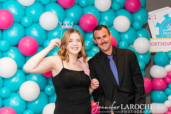 Couple Posing at Selfie Station